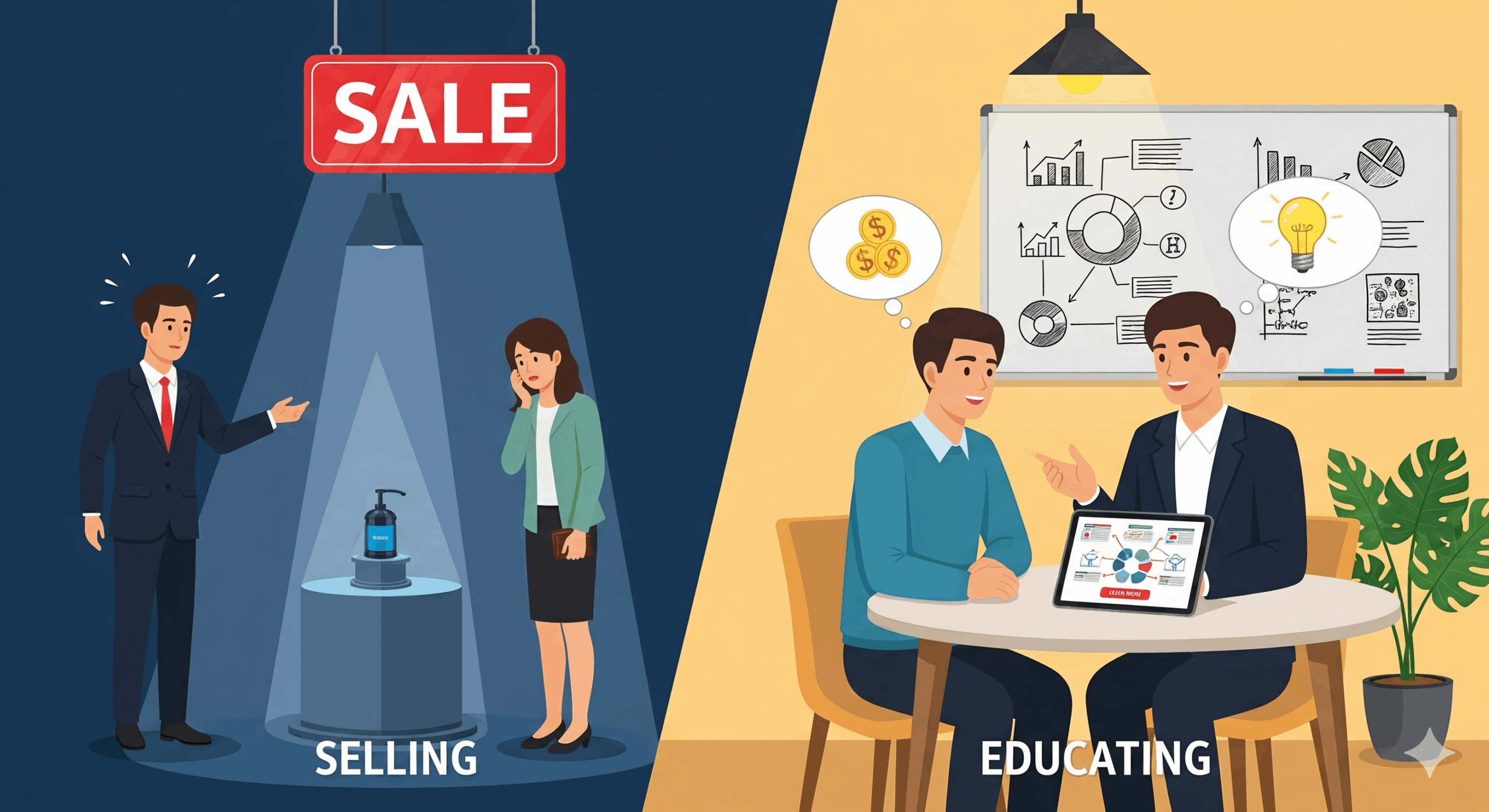 Educate, Don't Just Sell 
